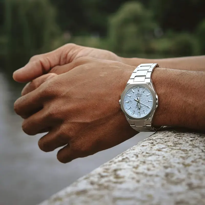 Casio Edifice Slim Line Textured Dial Men's Watch- EFR-S108DE-2AV